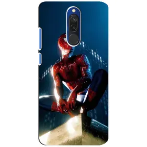 Чехол Супергерой Человека Паука на Xiaomi Redmi 8 (Паук на доме)