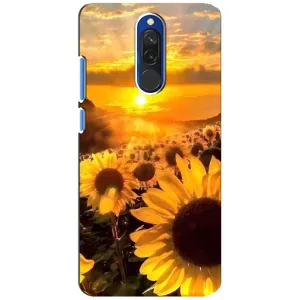 Чохол з Квітами для Xiaomi Redmi 8 (поле соняшників)