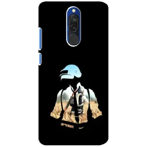 Силиконовый чехол с картинкой "Герой Pubg" на Xiaomi Redmi 8 (Пубг мен)