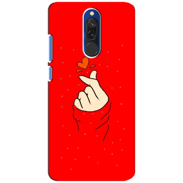 Чехол с рисунком «Сердце на красном» для Xiaomi Redmi 8