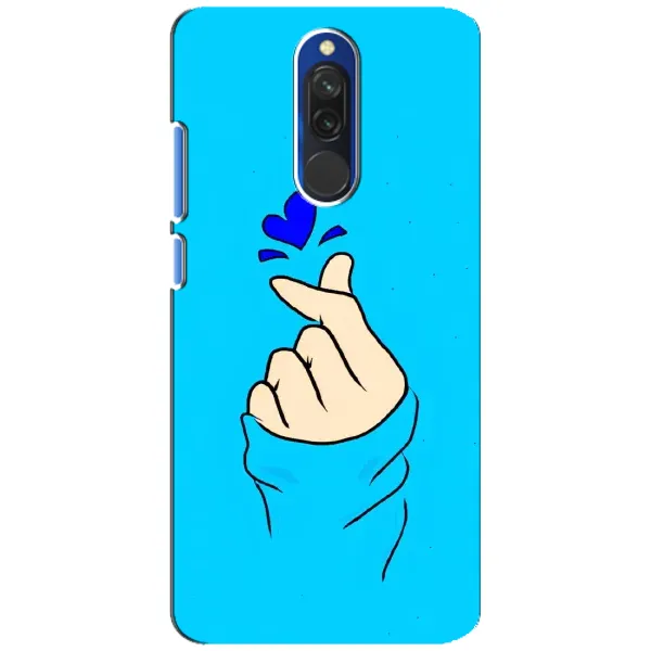 Чехол с рисунком «Сердце на синем» для Xiaomi Redmi 8