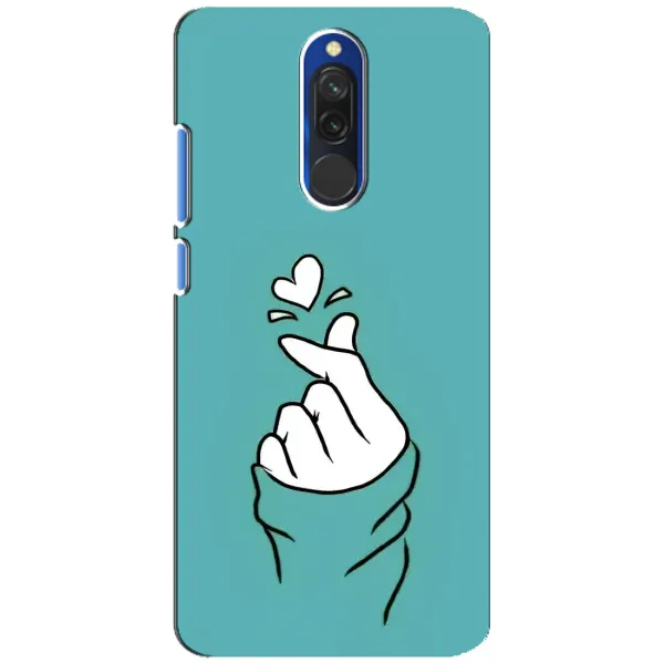 Чехол с рисунком «Сердечко на бирюзовом» для Xiaomi Redmi 8