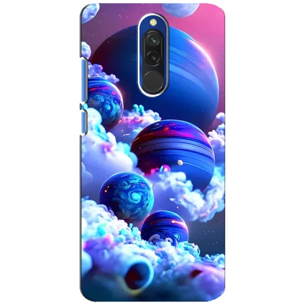 Чехол с рисунком «Синие планеты» для Xiaomi Redmi 8 Чехол с рисунком «Синие планеты» для Xiaomi Redmi 8