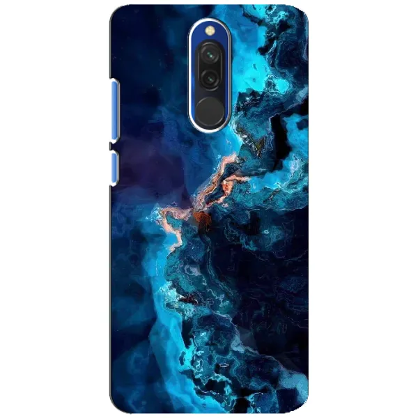 Чехол с рисунком «Синий мрамор» для Xiaomi Redmi 8 Чехол с рисунком «Синий мрамор» для Xiaomi Redmi 8