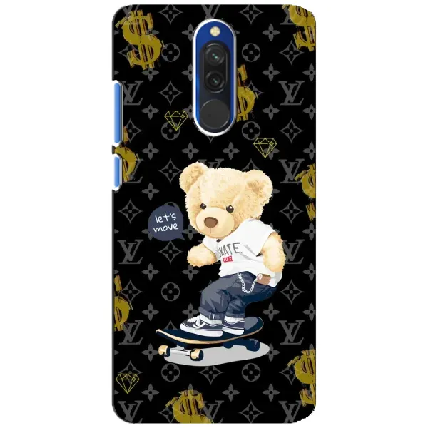 Чехол с рисунком «Скейтер Тедди» для Xiaomi Redmi 8