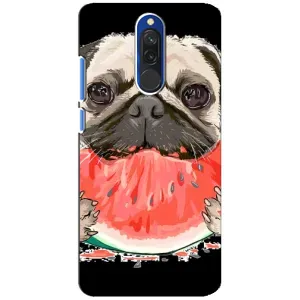 Чехол (ТПУ) Милые собачки для Xiaomi Redmi 8 (Смешной Мопс)