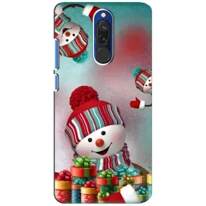 Чохли на Новий Рік Xiaomi Redmi 8 (Сніговик в шапці)