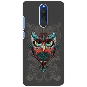 Чехлы с принтом СОВЫ для Xiaomi Redmi 8 (Сова на сером)