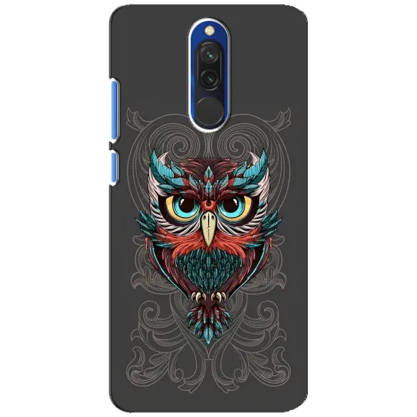 Чехол с рисунком «Сова на сером» для Xiaomi Redmi 8 Чехол с рисунком «Сова на сером» для Xiaomi Redmi 8