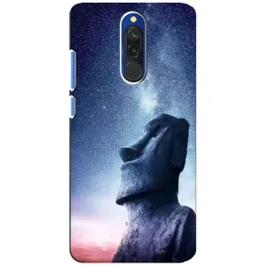 Силиконовые Чехлы (смешные стикеры) для Xiaomi Redmi 8 (Статуя)