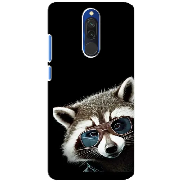 Чехол с рисунком «Стильный Енот» для Xiaomi Redmi 8 Чехол с рисунком «Стильный Енот» для Xiaomi Redmi 8