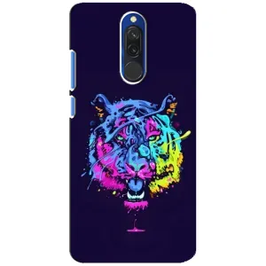 Силиконовый бампер с картинкой животных для Xiaomi Redmi 8 (Тигр-Арт)