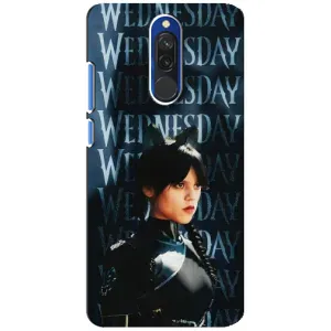 Чехлы с принтом Уэнсдей на Xiaomi Redmi 8 (Уэнздей с ушками)