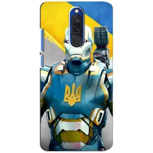 Силиконовый Чехол на Xiaomi Redmi 8 (Я-Украина) (Украинский робокоп)