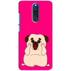 Чехол (ТПУ) Милые собачки для Xiaomi Redmi 8 (Веселый Мопсик)