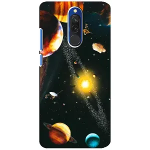 Чехол (ТПУ) с планетами на Xiaomi Redmi 8 (Вид с космоса)