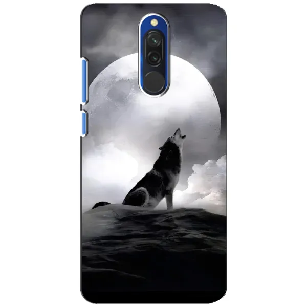 Чехол с рисунком «Волк и луна» для Xiaomi Redmi 8 Чехол с рисунком «Волк и луна» для Xiaomi Redmi 8