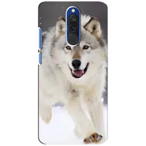 Чехол с Волком на Xiaomi Redmi 8 (Волк на снегу)