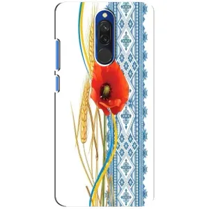 Силиконовый Чехол на Xiaomi Redmi 8 с картинкой Вышиванки (Вышиванка с цветком)