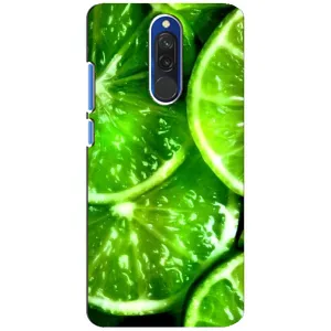 Чохол з зображенням смачної їжі для Xiaomi Redmi 8 (Яскравий Лайм)