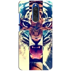 Чехлы с изображением разных животных для Xiaomi Redmi 8 (Яркий Тигр)