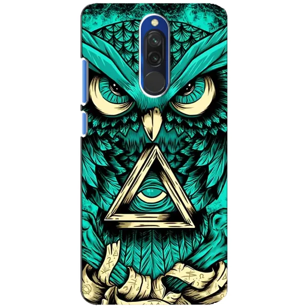 Чехол с рисунком «Зеленая сова» для Xiaomi Redmi 8 Чехол с рисунком «Зеленая сова» для Xiaomi Redmi 8