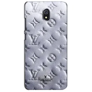 Текстурный Чехол Louis Vuitton для Редми 8а (Белый ЛВ)
