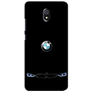 Силиконовый бампер с картинкой машины на Xiaomi Redmi 8A (Черный BMW)