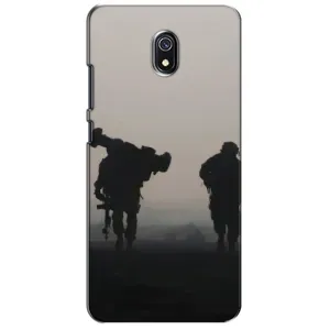 Чехлы на военную тематику для Xiaomi Redmi 8A (Бой солдат)