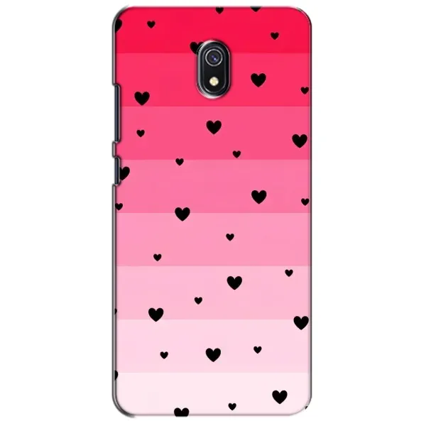 Чехол с рисунком «Чорные сердечки» для Xiaomi Redmi 8A Чехол с рисунком «Чорные сердечки» для Xiaomi Redmi 8A