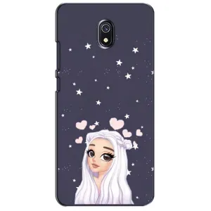 Чохол Стильні дівчата на Xiaomi Redmi 8A (Дівчина та серця)