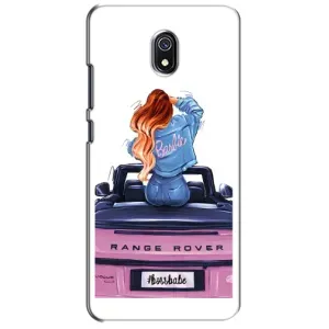 Силіконовый Чохол на Xiaomi Redmi 8A з картинкой Модных девушек (Дівчина на машині)
