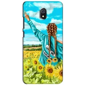 Чохол Стильні дівчата на Xiaomi Redmi 8A (Дівчина на полі)