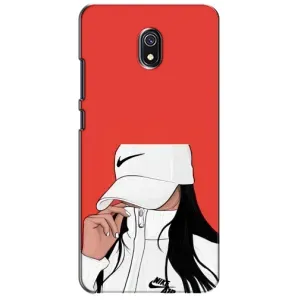 Силіконовый Чохол на Xiaomi Redmi 8A з картинкой Модных девушек (Дівчина Nike)
