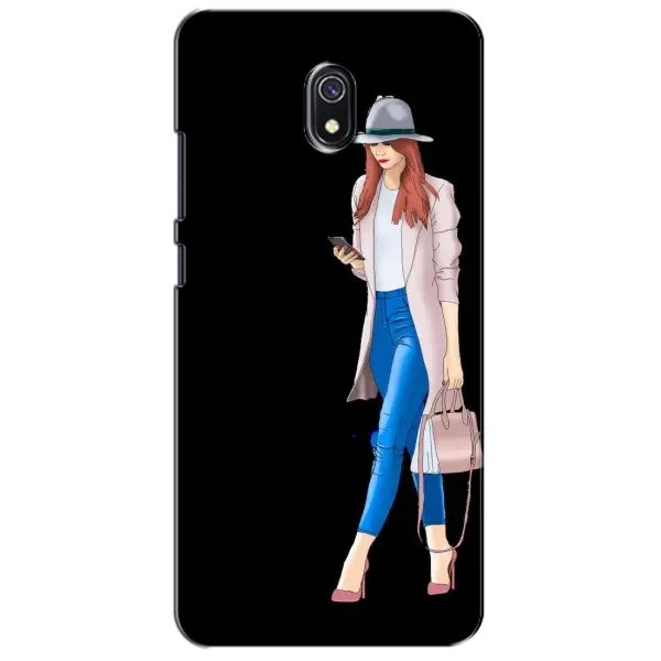 Чехол с рисунком «Девушка со смартфоном» для Xiaomi Redmi 8A Чехол с рисунком «Девушка со смартфоном» для Xiaomi Redmi 8A