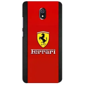 Силиконовый бампер с картинкой машины на Xiaomi Redmi 8A (Ferrari Logo)