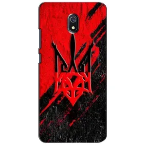 Чехлы УПА (Красно-Чёрный) на Xiaomi Redmi 8A (Герб в цвете УПА)