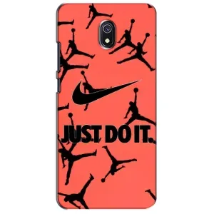 Силиконовый Чехол Nike Air Jordan на Редми 8а (Just Do It)