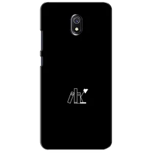 Чехол с картинками на черном фоне для Xiaomi Redmi 8A (Книжки)