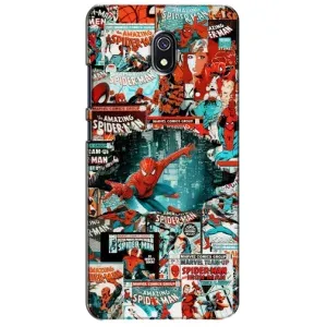 Чехол Супергерой Человека Паука на Xiaomi Redmi 8A (Комиксы Человек Паук)