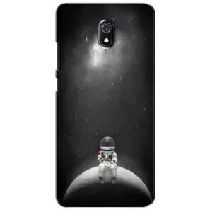 Силиконовый Чехол с принтом "Космонавты" на Xiaomi Redmi 8A (Космонавт романтик)