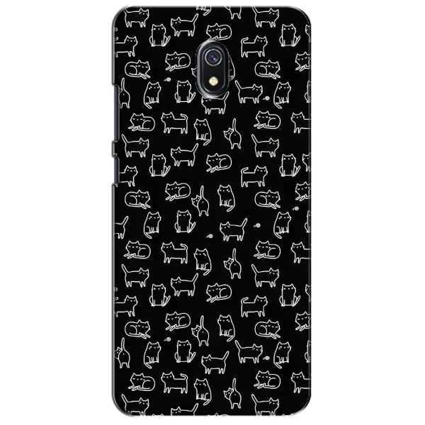 Чехол с рисунком «Котики на черном» для Xiaomi Redmi 8A Чехол с рисунком «Котики на черном» для Xiaomi Redmi 8A