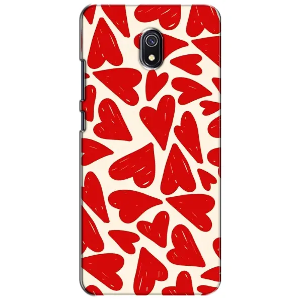 Чехол с рисунком «Красные сердечка» для Xiaomi Redmi 8A Чехол с рисунком «Красные сердечка» для Xiaomi Redmi 8A