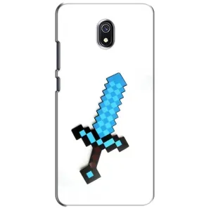 Чехлы для Xiaomi Redmi 8A (Персонажи Майн Крафт) (Меч)