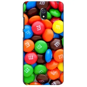 Чехол с изображением вкусной еды для Xiaomi Redmi 8A (Разноцветные M&M'S)