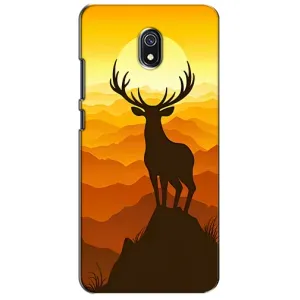 Чохли з зображенням різних тварин на Xiaomi Redmi 8A (Силует Оленя)