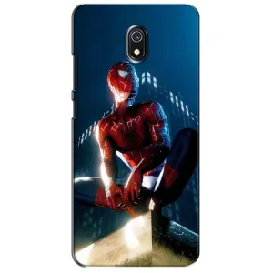 Чехол Супергерой Человека Паука на Xiaomi Redmi 8A (Паук на доме)