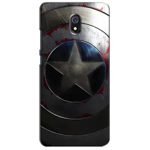 Чехол с Щитом Капитана Америки на Xiaomi Redmi 8A (Ретро Щит Капитана)