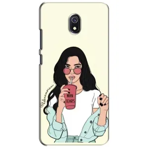 Силіконовый Чохол на Xiaomi Redmi 8A з картинкой Модных девушек (З напоєм)