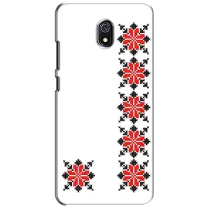 Силиконовый Чехол на Xiaomi Redmi 8A с картинкой Вышиванки (Силуэт вышиванки)